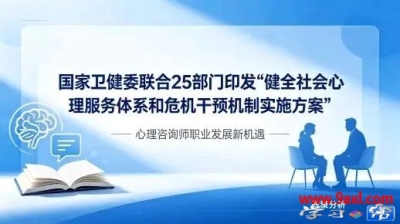 《健全社会心理服务体系和危机干预机制实施方案》出台的影响